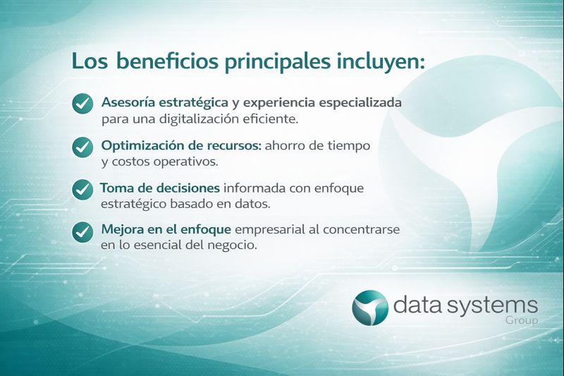 Datasystems- Beneficios principales de la consultoría de transformación digital